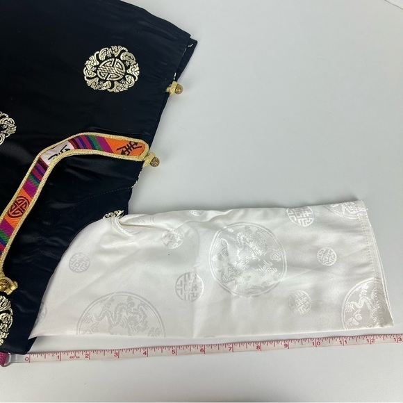 🩷 Kids, Tibetan traditional brocade top, Losar - black/white. Size: 1. - Picture 9 of 9